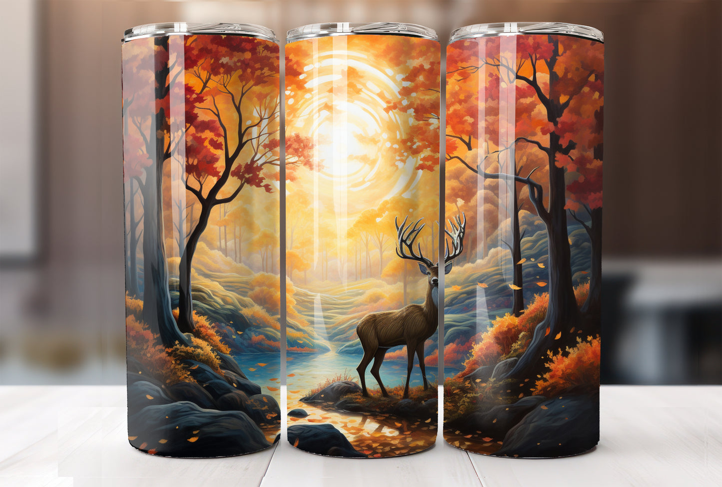 Gobelet isotherme 20 oz Cerf
