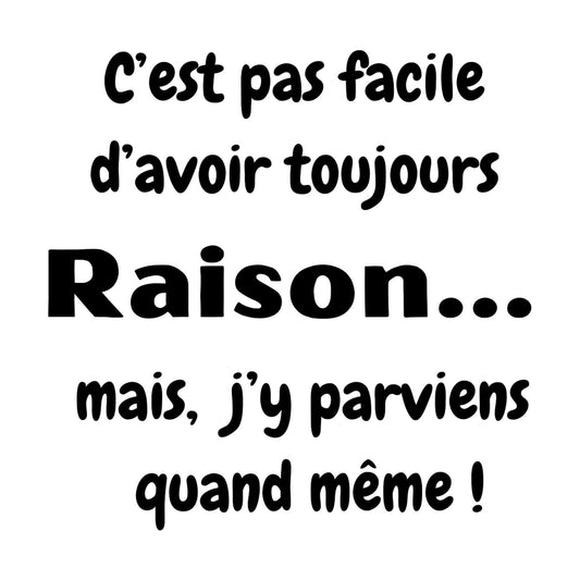 Avoir raison !